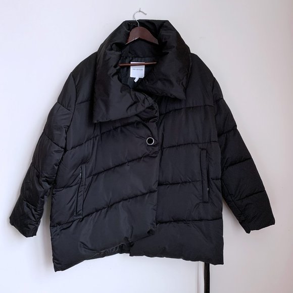 Avec Les Filles Wrap Puffer Jacket Black - Picture 3 of 9